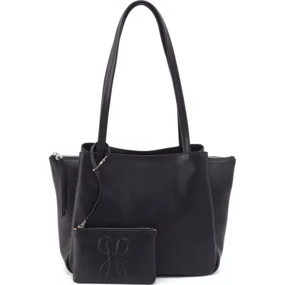 Hobo Medium Essential Leather Tote In Black
