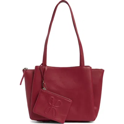 Hobo Medium Essential Leather Tote In Red
