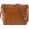 Hobo Medium Romy Leather Crossbody Bag In Truffle
