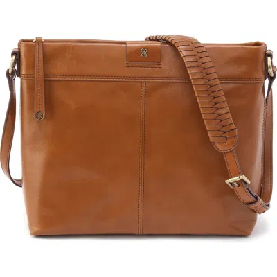 Hobo Medium Romy Leather Crossbody Bag In Truffle