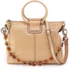 Hobo Medium Sheila Leather Satchel In Sand