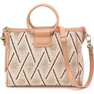 Hobo Medium Sheila Raffia Satchel In Cream Raffia