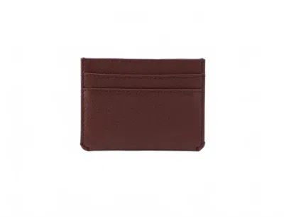 Hobo Men's Credit Card Wallet In Brown In Burgundy