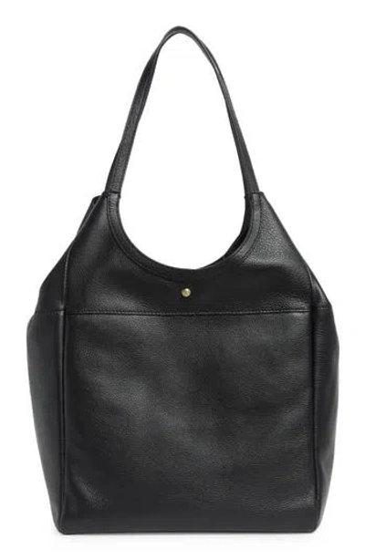 Hobo Native Leather Tote Bag In Black