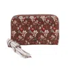 HOBO NILA SMALL ZIP AROUND WALLET IN DITZY FLORAL