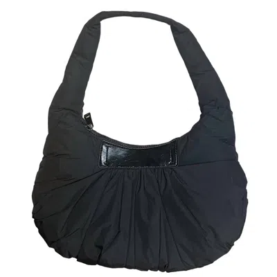 Hobo Nylon Parisian Style Bag In Black