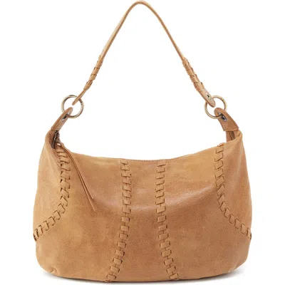 Hobo Opal Leather Shoulder Bag In Brown