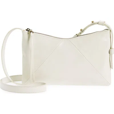 Hobo Paulette Small Leather Crossbody Bag In White