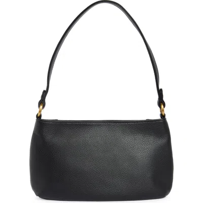 Hobo Pier Leather Baguette In Black