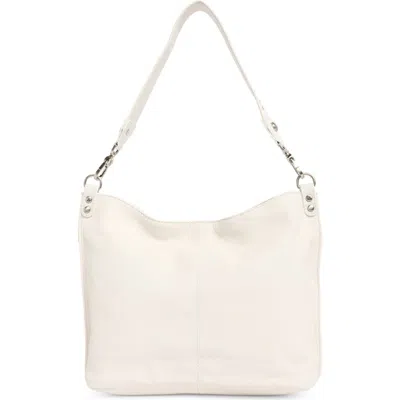 Hobo Pier Leather Shoulder Bag In White