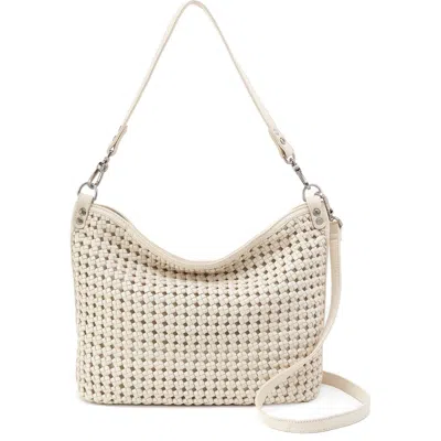 Hobo Pier Leather Shoulder Bag In White