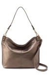 Hobo Pier Leather Tote In Pewter