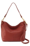 Hobo Pier Leather Tote In Rust