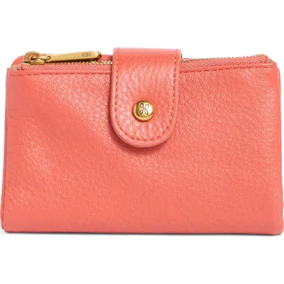 Hobo Ray Bifold Wallet In Red Clay