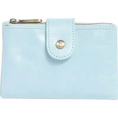 Hobo Ray Leather Bifold Wallet In Whisper Blue