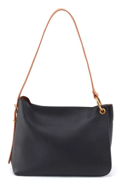 Hobo Rayna Leather Shoulder Bag In Black