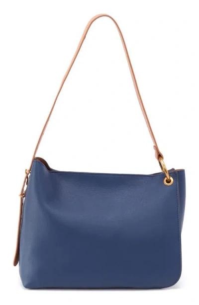 Hobo Rayna Leather Shoulder Bag In Navy Horizon