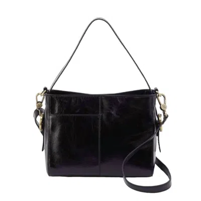 Hobo Small Render Leather Crossbody Bag In Black
