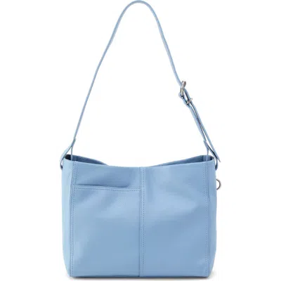 Hobo Render Leather Shoulder Bag In Blue