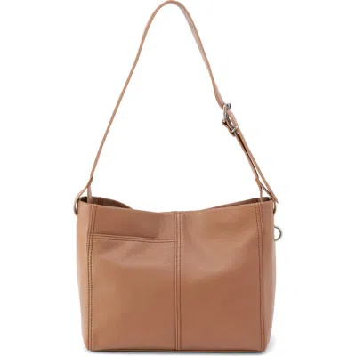 Hobo Render Leather Shoulder Bag In Brown