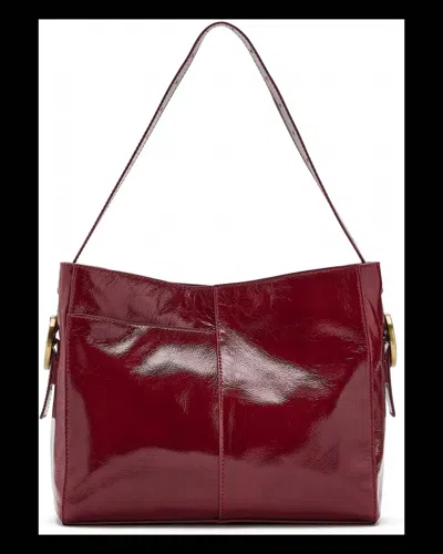 Hobo Render Shoulder Bag In Winterberry In Red