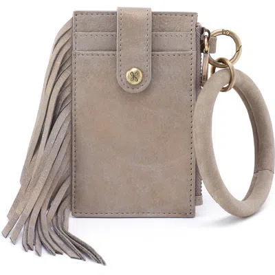 Hobo Ring Card Wristlet In Gray