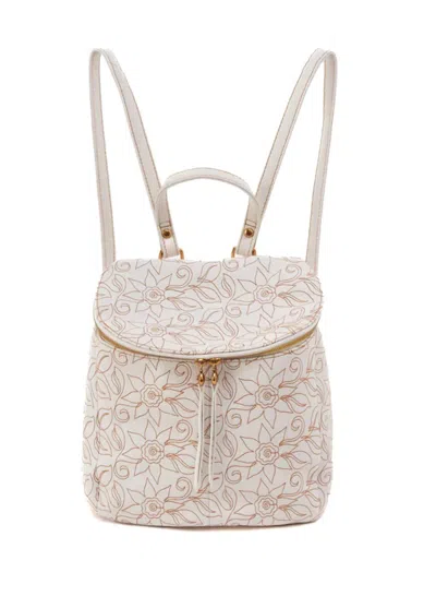 Hobo River Embroidered Backpack In White