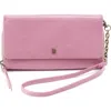 Hobo Rubie Leather Crossbody Bag In Lilac Rose