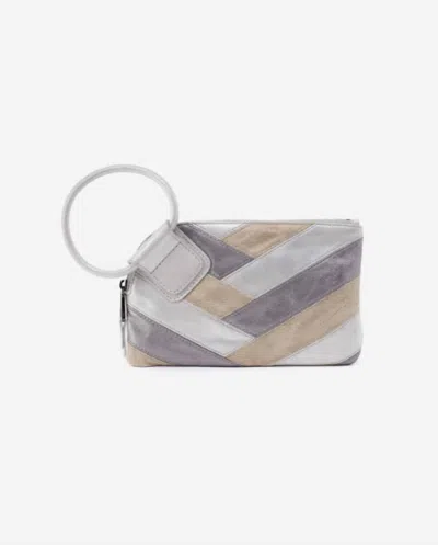 Hobo Sable  Wristlet In Silver In Metallic