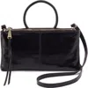 Hobo Sable Leather Crossbody Bag In Black