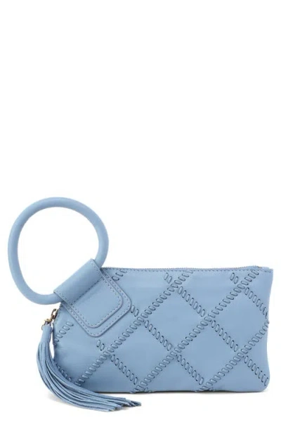 Hobo Sable Leather Wristlet In Purple
