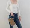 Hobo Sable Metallic Leather Wristlet In Burnished Sage In Multi