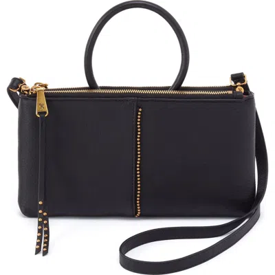 Hobo Sable Stud Crossbody Bag In Black