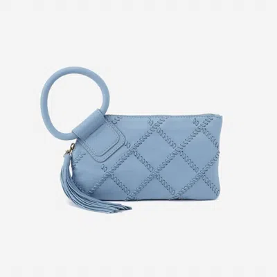 Hobo Sable Wristlet In Bluebell