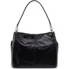 Hobo Seneca Leather Shoulder Bag In Black