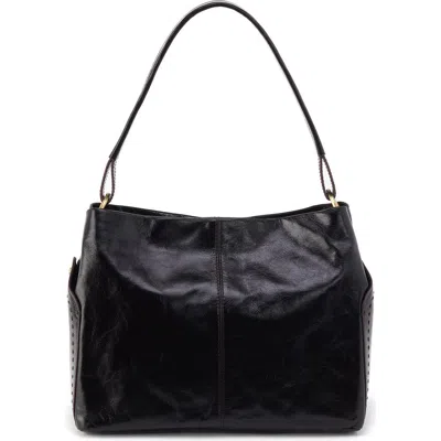 Hobo Seneca Leather Shoulder Bag In Black