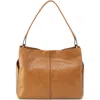 Hobo Seneca Leather Shoulder Bag In Natural
