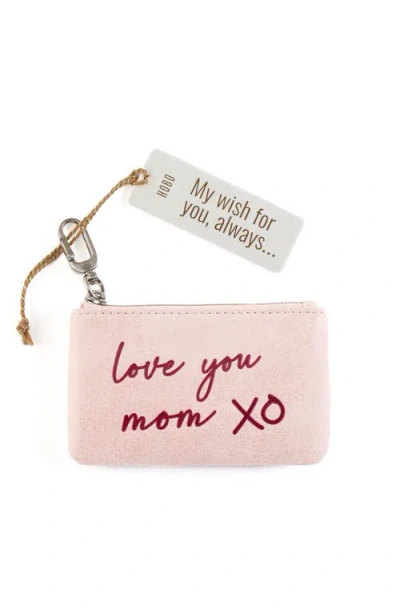 Hobo Sentiment Leather Pouch In Pink