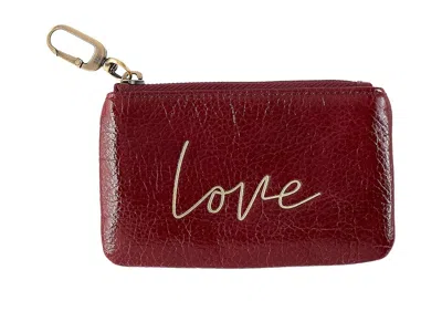 Hobo Sentiment Pouch Wallet Handbags Garnet Gloss: One Size In Burgundy