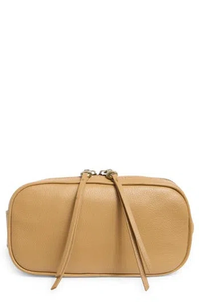 Hobo Shaker Leather Belt Bag In Tan Cinnamon