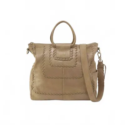 Hobo Sheila Large Satchel Bag In Burnished Sage In Beige