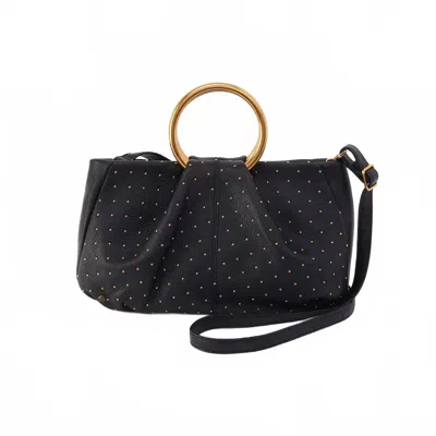 Hobo Sheila Ring Satchel Crossbody Bag In Black In Blue