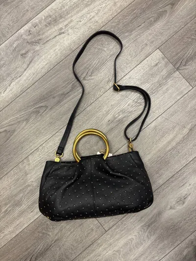 Hobo Sheila Ring Satchel With Studs In Black