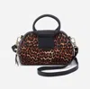 Hobo Sheila Small Satchel In Leopard In Brown