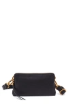 Hobo Slim Fern Leather Belt Bag In Black