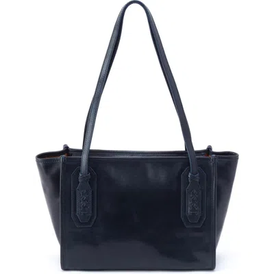 Hobo Small Expedition Leather Tote In Blue