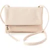 Hobo Small Grant Leather Crossbody Bag In Cream