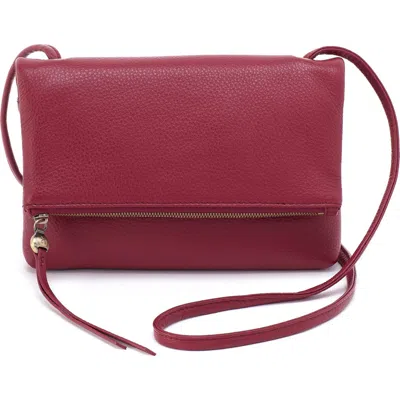 Hobo Small Grant Leather Crossbody Bag In Wine