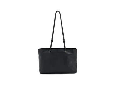 Hobo Softie Leather Tote In Black