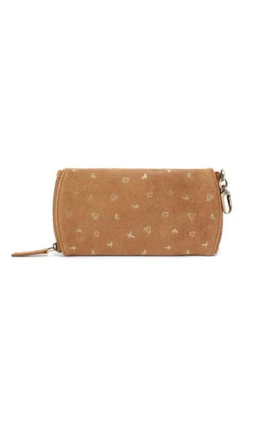 Hobo Spark Leather Double Glasses Case In Brown